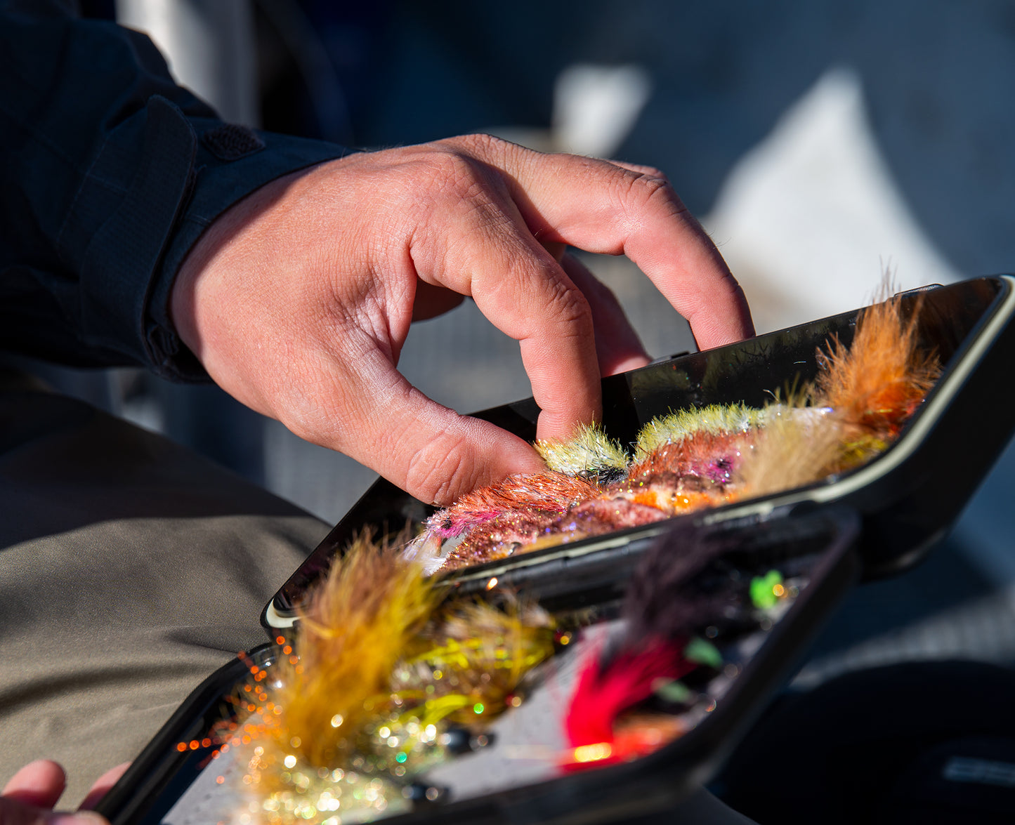 Salmon Fly Box-- Holds Large Streamers and Salt Water Flies Item #1211