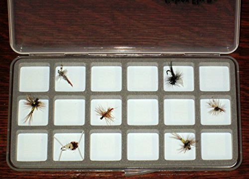 Ultra Slim 18 Compartment Magnetic Back Fly Box #1422
