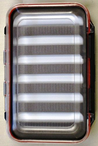 good sturdy double sided tackle box Kingfisher Fly Fishing Box, 2 Sided, Clear, Waterproof, Tough, Holds Hundreds of Flies