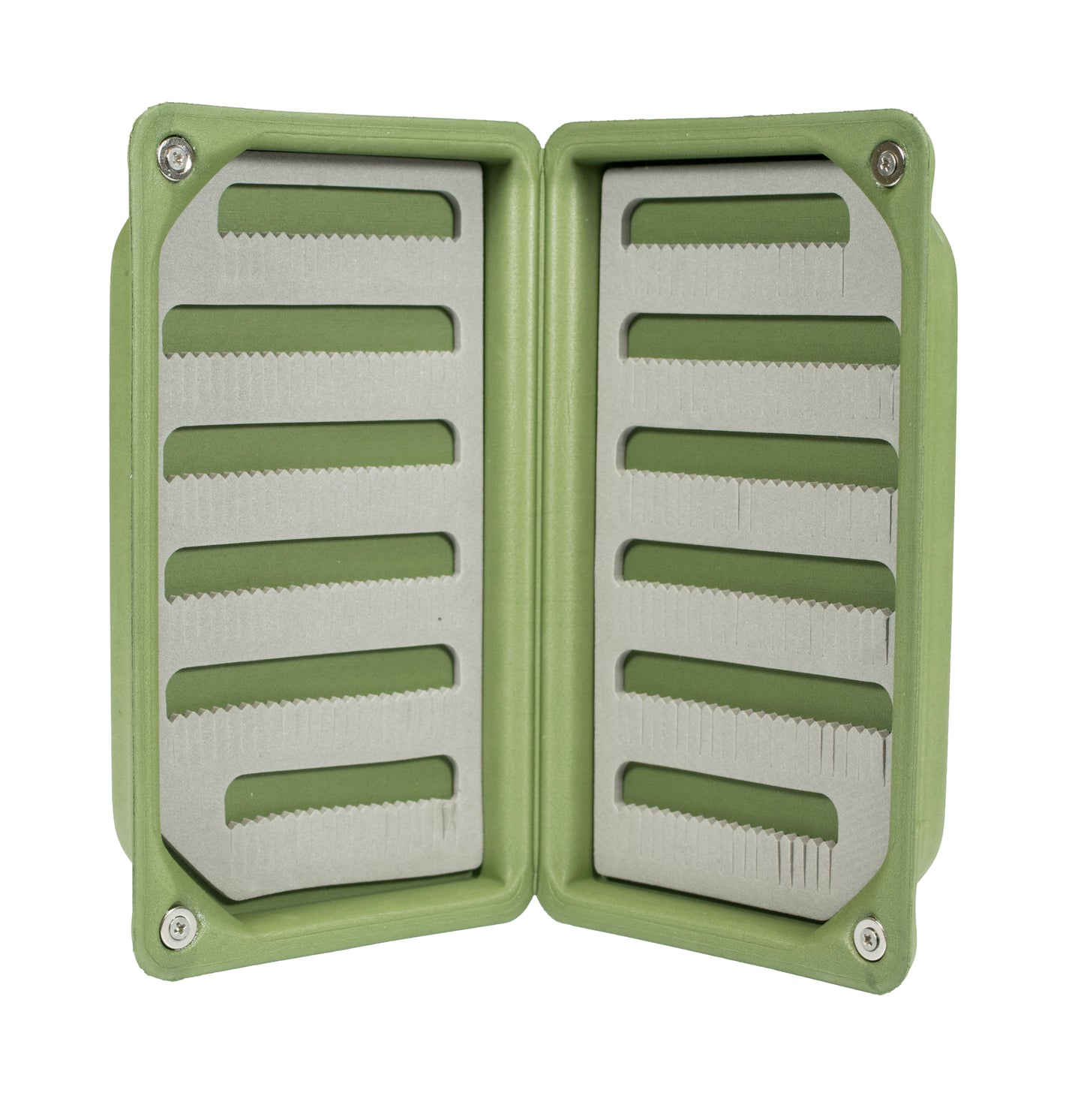Light Weight Floating Olive Green EVA Fly Box- Standard Pocket Size #M 1531