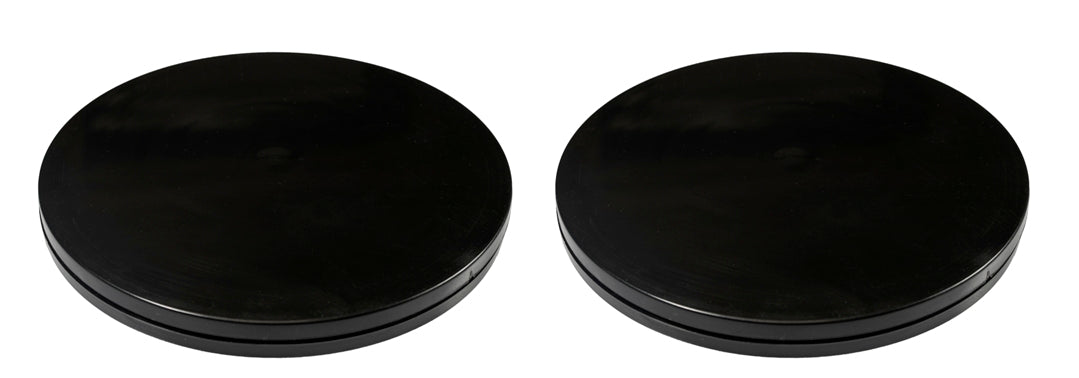 Tidy Crafts Set of 2 - 6" Black Turntables - "Lazy Susan" Type #1623