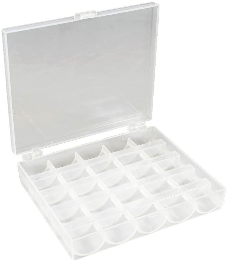 Set of 2 - Tidy Crafts Bobbin Boxes-Organize 25 Machine Bobbins Each Item 1577