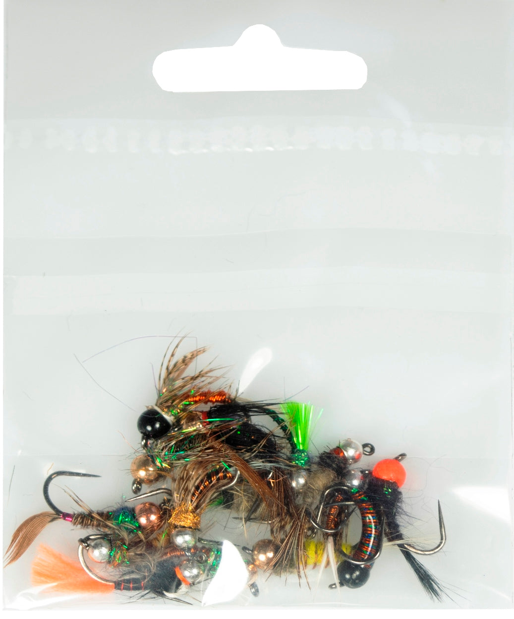 Large Barbless Tungsten Nymphs 16 pc's for Fast Streams In Deluxe Silicon Lined Fly Box