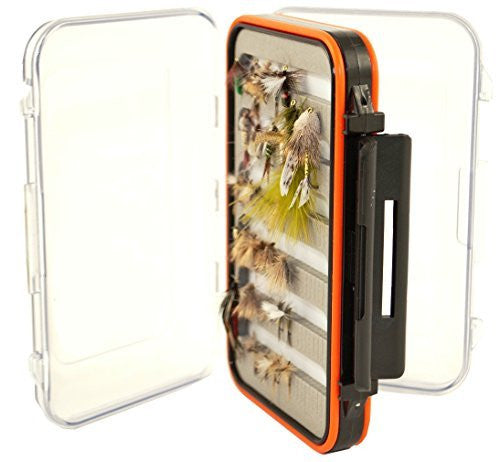 Fly Fishing Box, 2 Sided, Clear, Water-Resistant, Tough, Holds Hundreds of Flies #1453