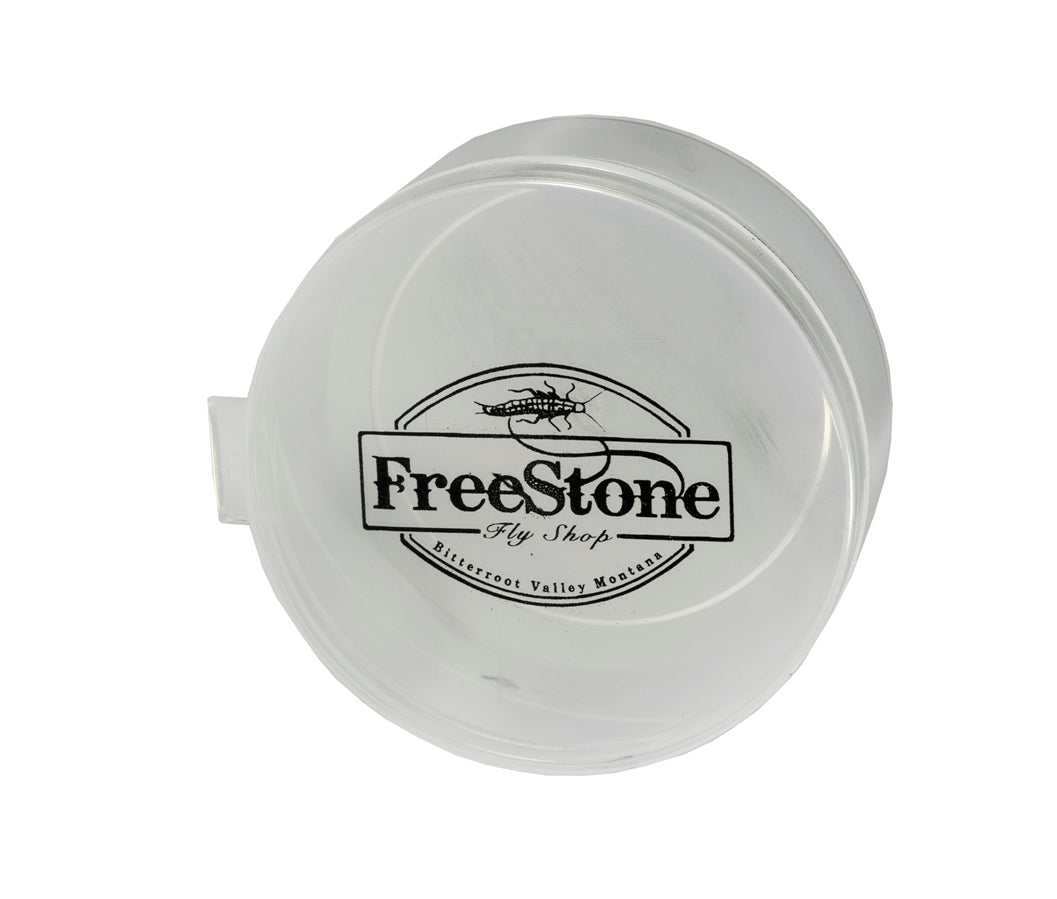 New Phase 75 Bulk Count -3" Large Round Plastic Containers w/ Attached Lid - #3387