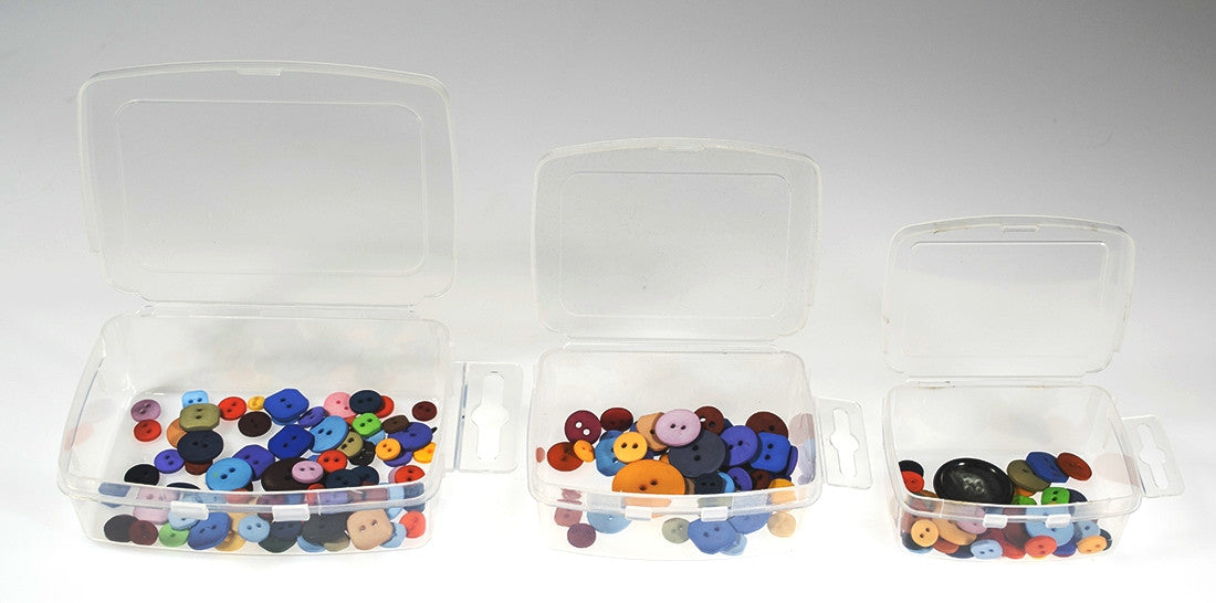 XL Clear Poly Snap Lid Container w/ Hang Tab - 200 Bulk Count