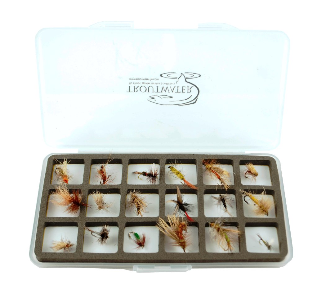 Ultra Slim 18 Compartment Magnetic Back Fly Box #1422