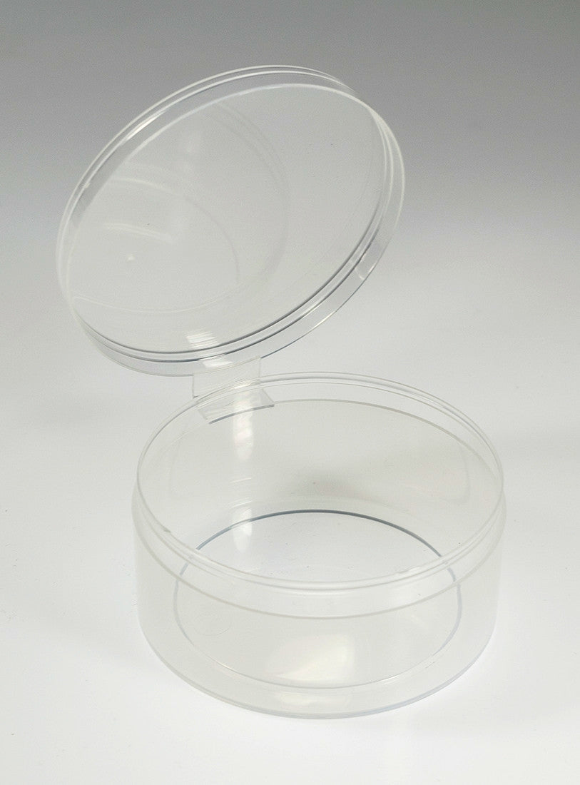 Large Round Plastic Containers Disposable Hinged Food Container + Dom