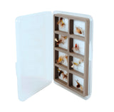 Ultra Slim-Short 8 Compartment Magnetic Back Fly Box #1425