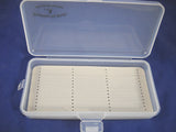 Set of 2 - 7" Clear Poly Fly Fishing Streamer Boxes w/ Slit Foam Liners #1463