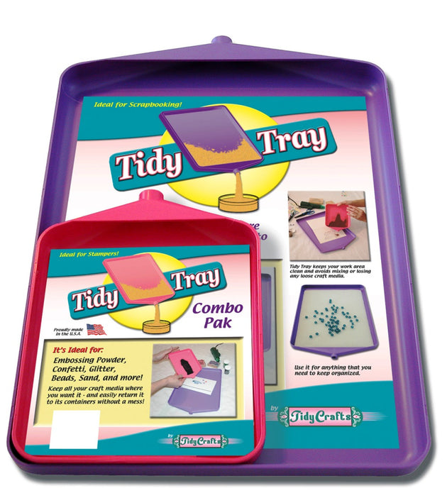 Tidy Crafts - Tidy Tray Combo, 6" x 8" and 10" x 14", 2-Pack #1612