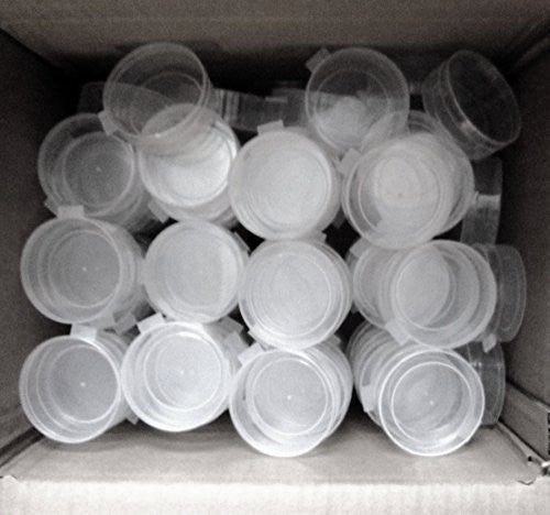 Poly Shuttle Cup with Attached Lid 2 1/2" - 100 Bulk Count