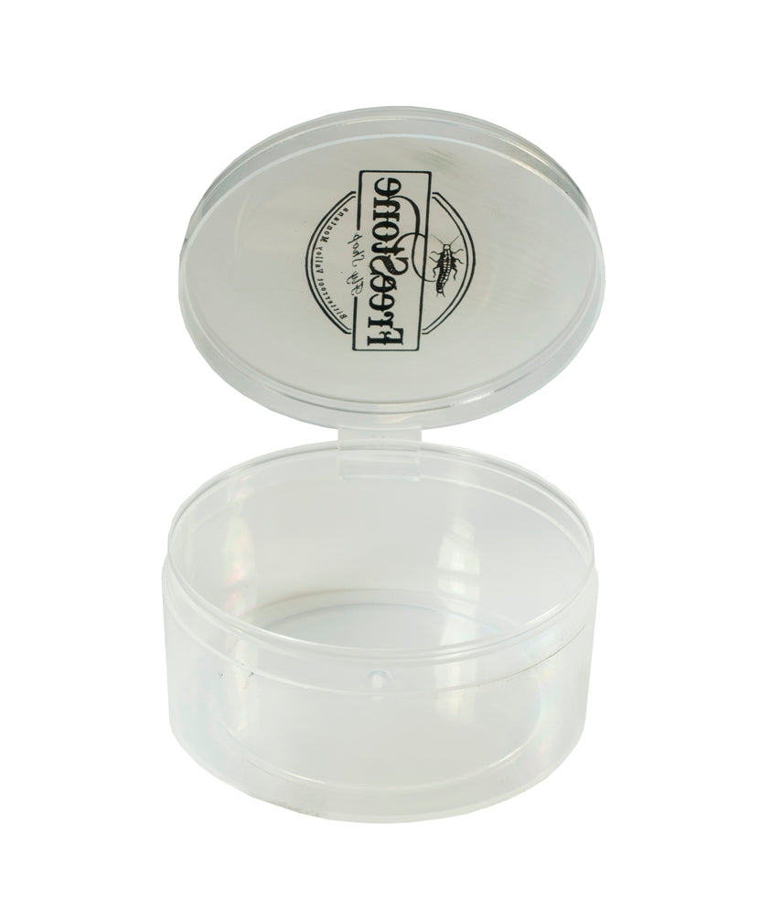 100 Bulk Count-clear Plastic 2.5 Inch Round Shuttle Cups Containers With  Tethered Lids 