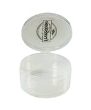 New Phase 3" Large Round Plastic Container w/ Attached Lid - 250 Bulk Count #