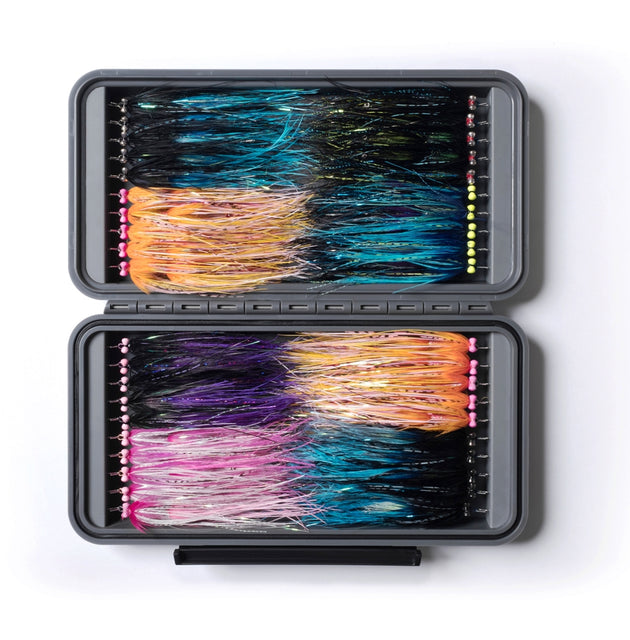 Plan D Pack Articulated Plus Fly, Streamer, Salt Water Fly Box, PLUS w/ FREE Black Zinger