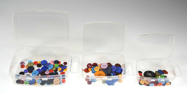 XL Clear Poly Snap Lid Container w/ Hang Tab - 200 Bulk Count